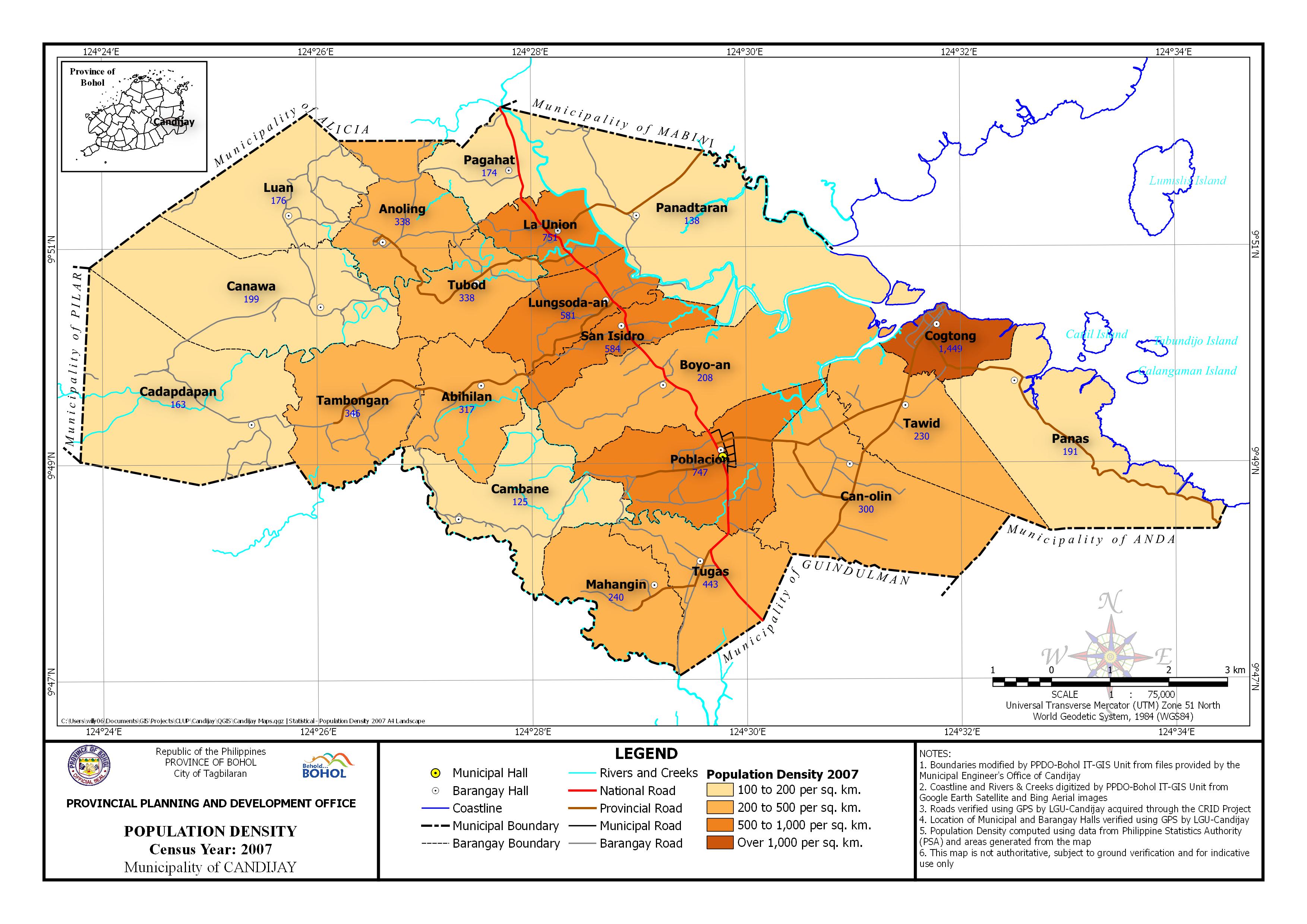 Population Density Census Year: 2007
